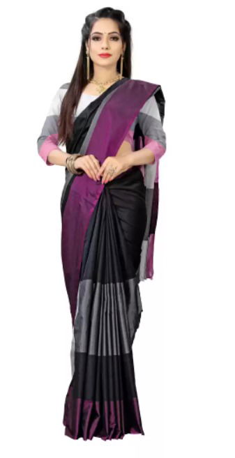 Colour Block Fashion Cotton Silk Saree Catalog